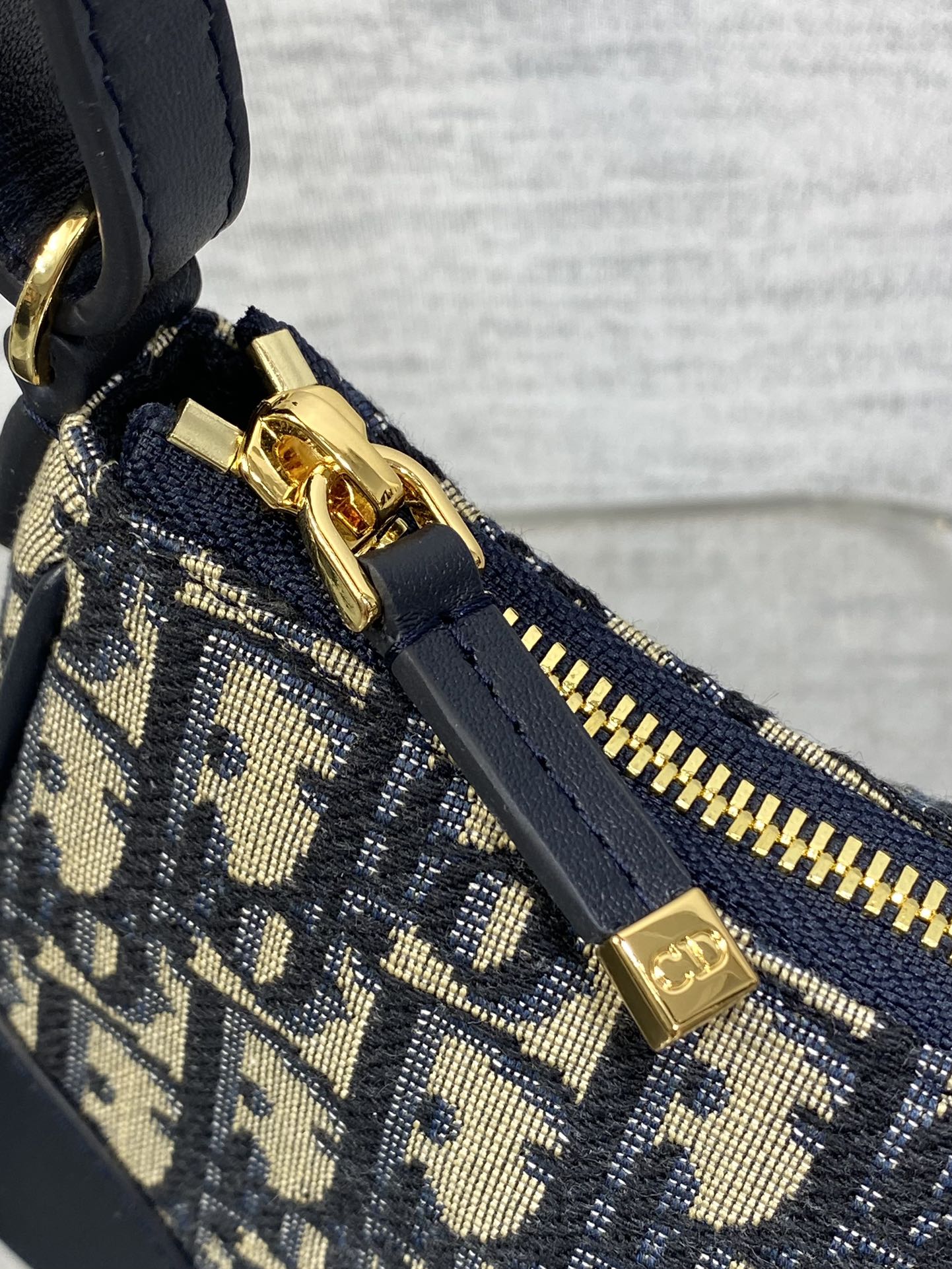 Dior Mini 30 Montaigne Cigale Bag Blue Dior Oblique Jacquard