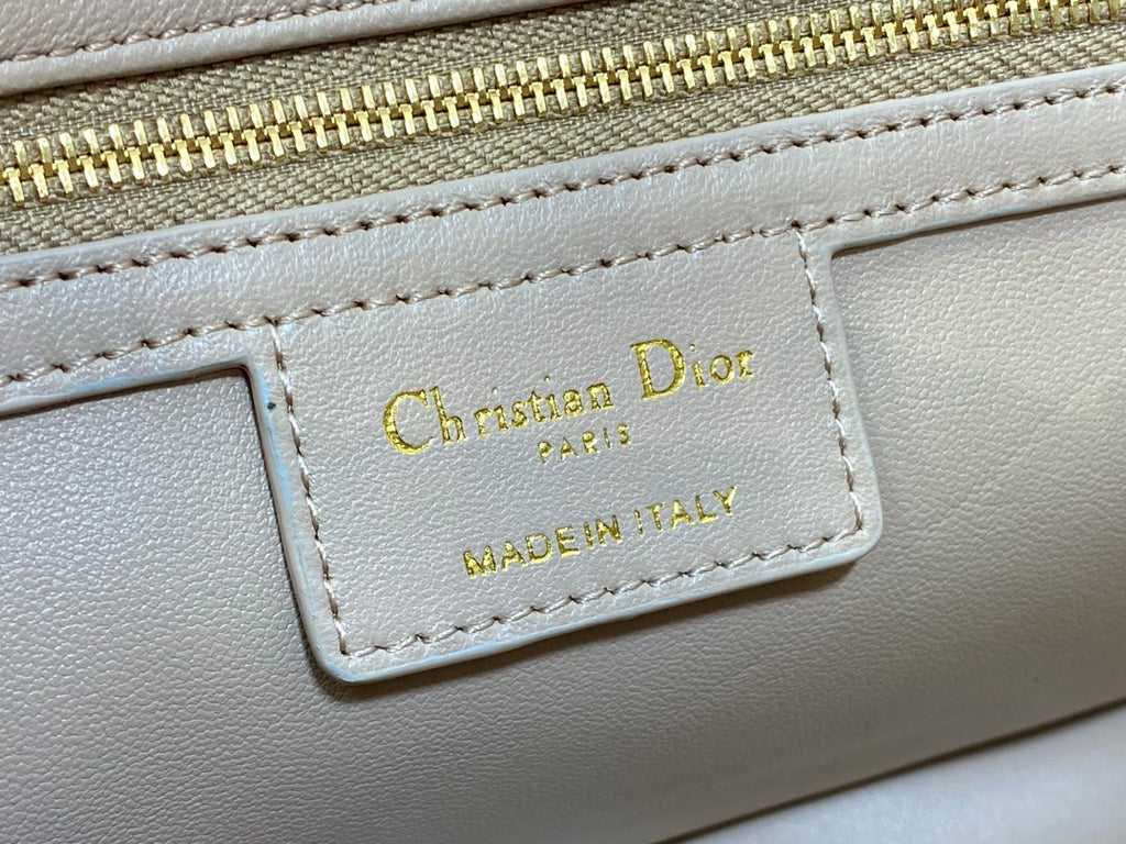 Dior Medium Dior Caro Bag Biscuit Soft Cannage Calfskin with Gold Hardware