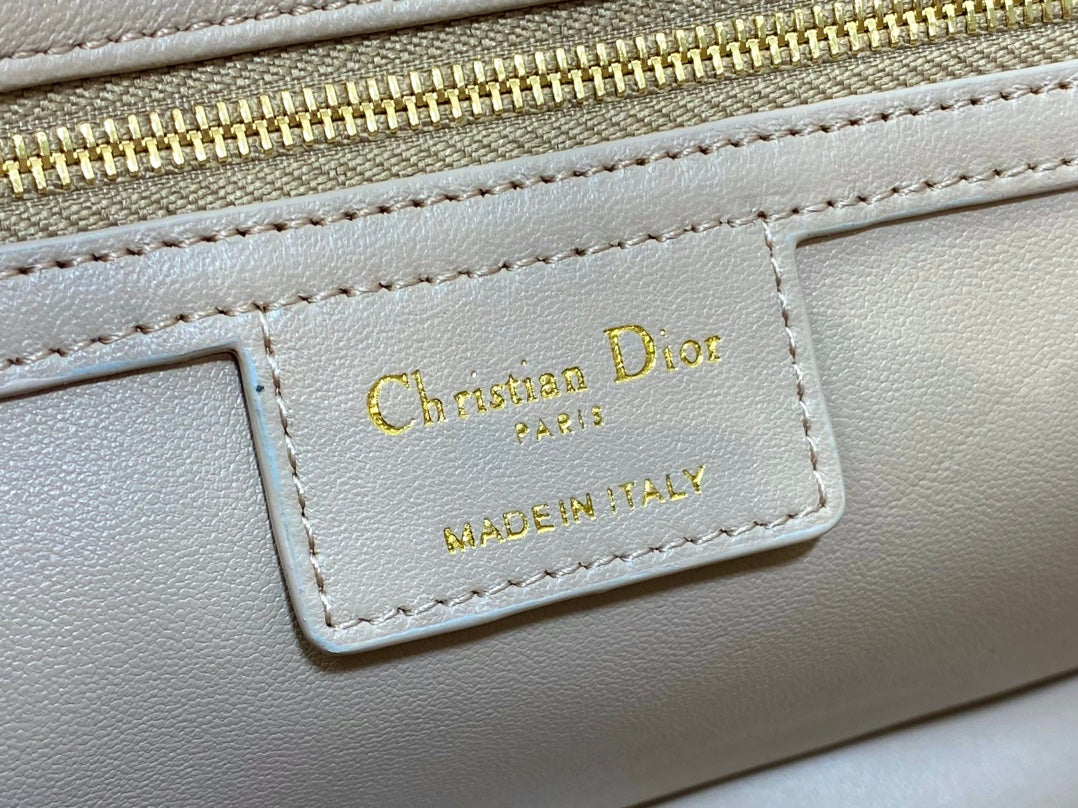 Dior Medium Dior Caro Bag Biscuit Soft Cannage Calfskin with Gold Hardware