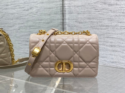 Dior Small Dior Caro Bag Biscuit Soft Cannage Calfskin with Gold Hardware