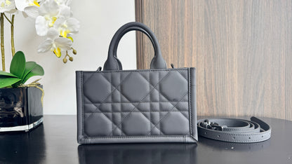 Dior Toujours Mini Shopping Tote Macro Cannage Leather Crossbody Bag 7001