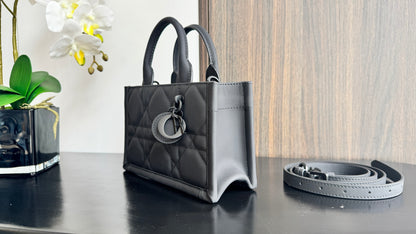 Dior Toujours Mini Shopping Tote Macro Cannage Leather Crossbody Bag 7001
