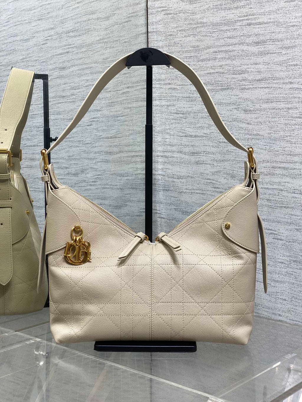 Dior Voyage Hobo Bag in Cream
