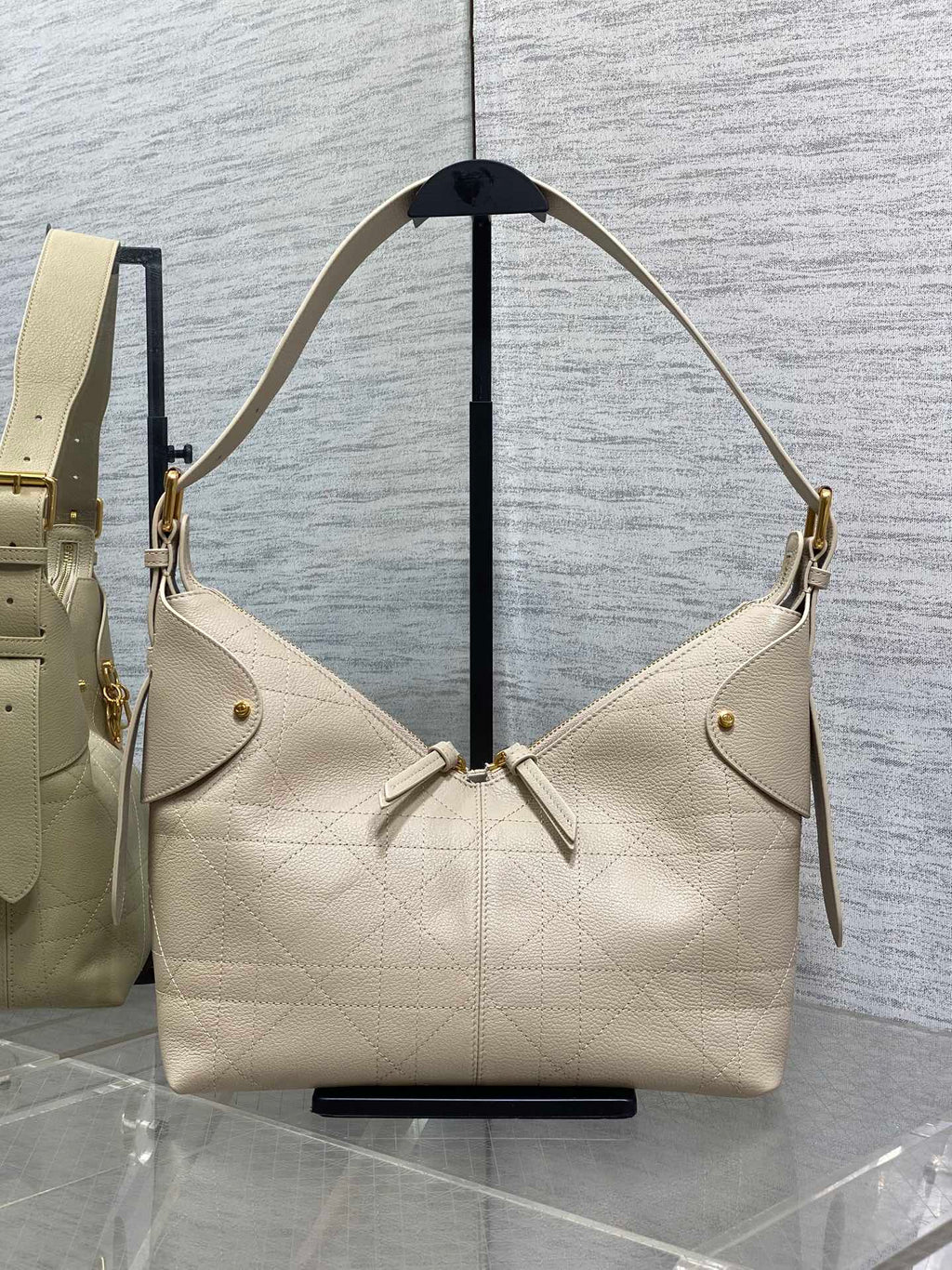 Dior Voyage Hobo Bag in Cream