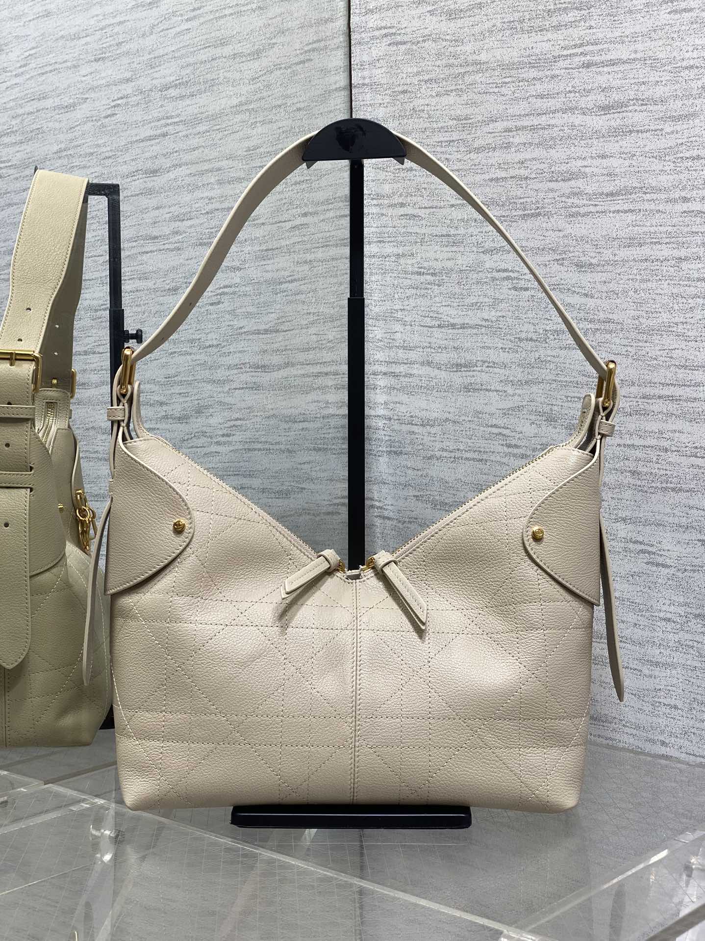Dior Voyage Hobo Bag in Cream