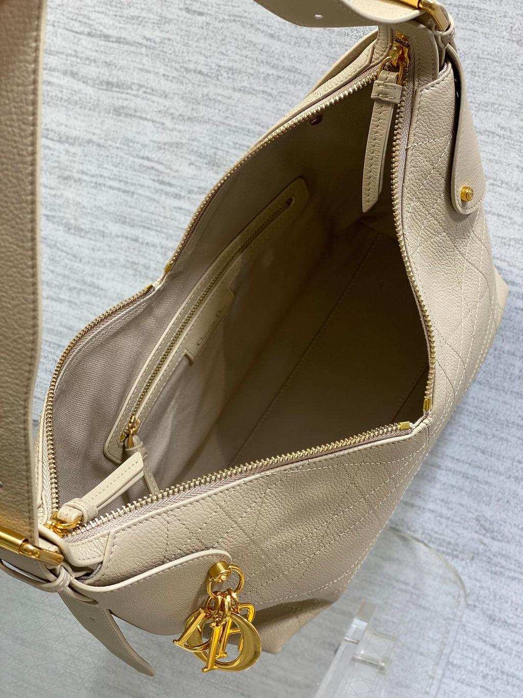 Dior Voyage Hobo Bag in Cream