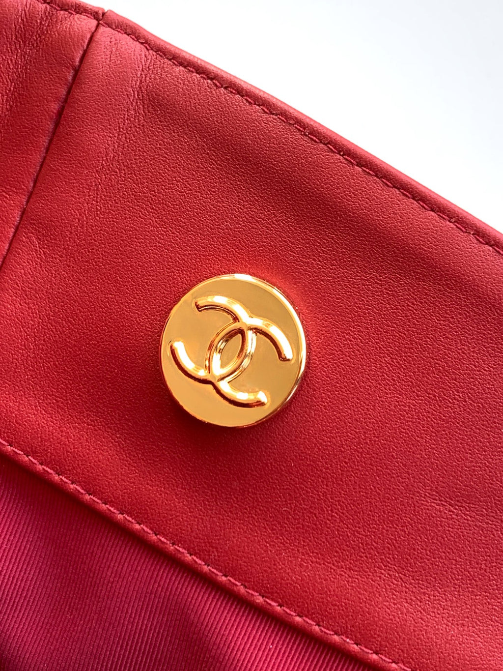 Chanel Large Hobo Bag Burgundy Calfskin with Gold-Tone Hardware