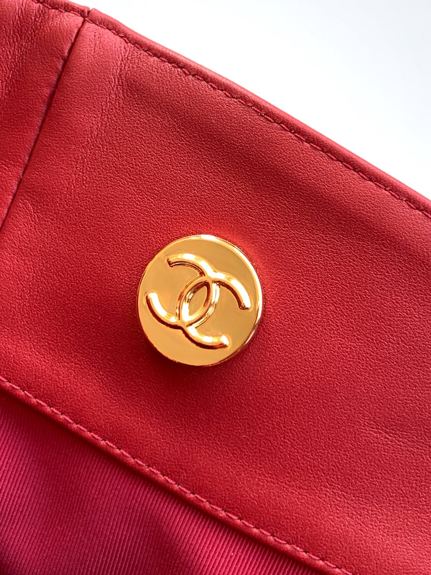 Chanel Large Hobo Bag Burgundy Calfskin with Gold-Tone Hardware