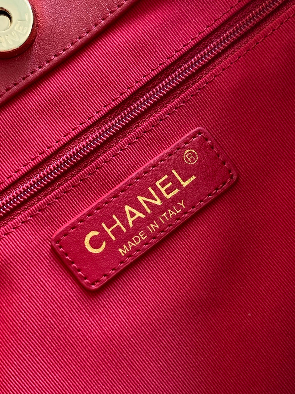 Chanel Large Hobo Bag Burgundy Calfskin with Gold-Tone Hardware