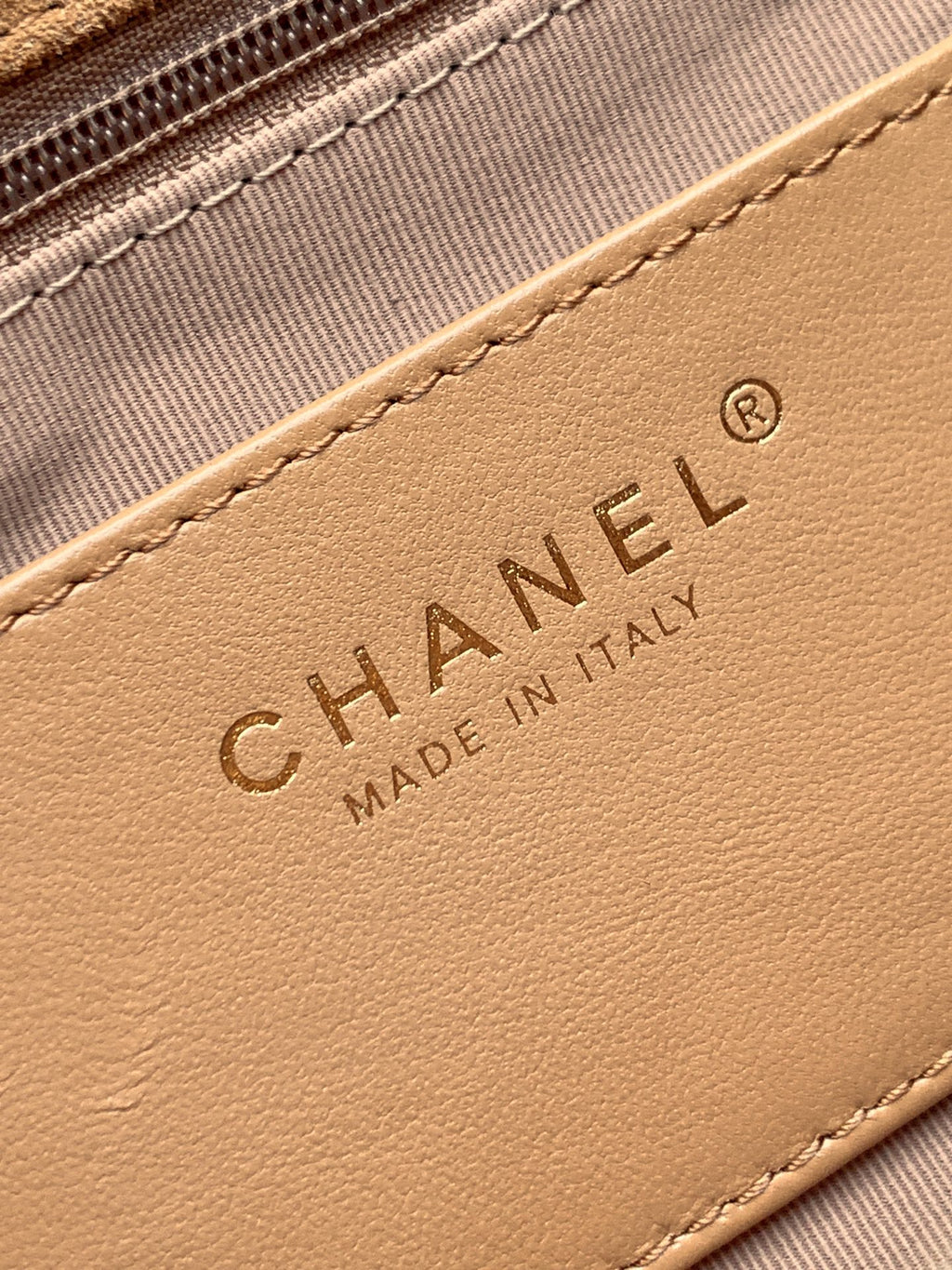 Chanel 26C Classic Flap Bag Light Brown Suede with Matte Gold Hardware (Medium 24cm)