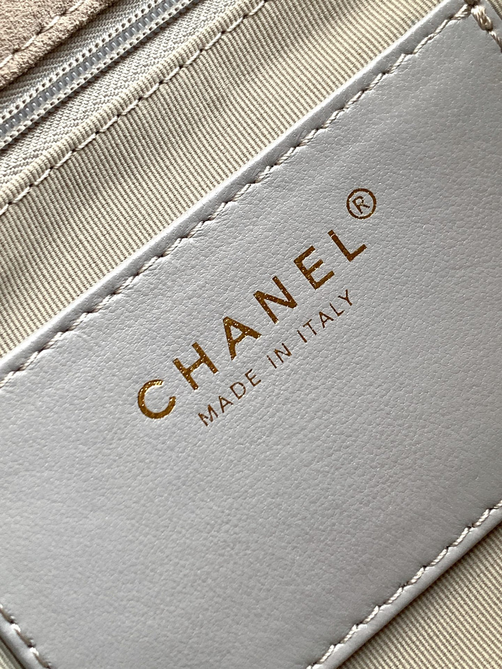 Chanel 26C Classic Flap Bag Gray Suede with Matte Gold Hardware (Medium 24cm)