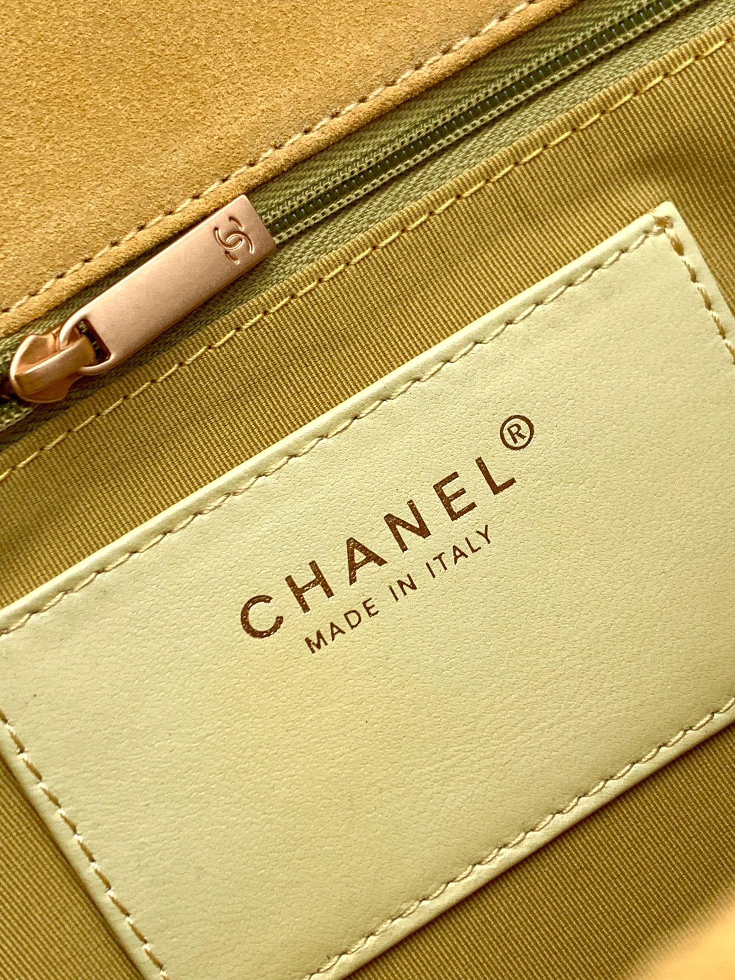 Chanel 26C Classic Flap Bag Pastel Yellow Suede with Matte Gold Hardware (Large 26cm)