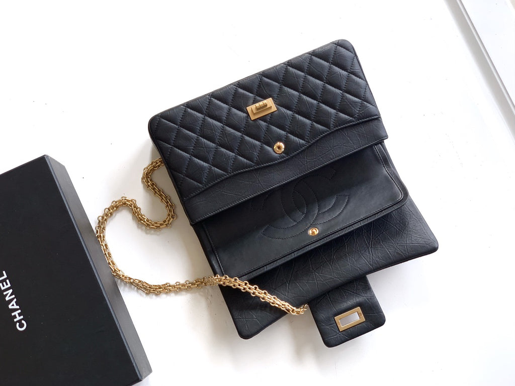 Chanel Limited Edition Moscow Emblem Flap Bag - Black & Red with Vintage Russian Pins (25.5 cm)