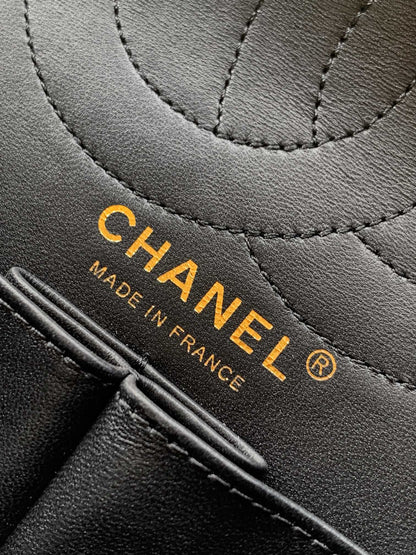 Chanel Limited Edition Moscow Emblem Flap Bag - Black & Red with Vintage Russian Pins (25.5 cm)