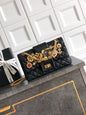 Chanel Limited Edition Moscow Emblem Flap Bag - Black with Vintage Russian Pins (25.5 cm)