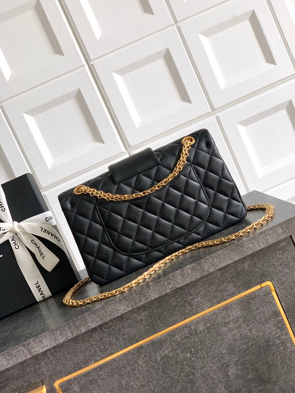 Chanel Limited Edition Moscow Emblem Flap Bag - Black with Vintage Russian Pins (25.5 cm)