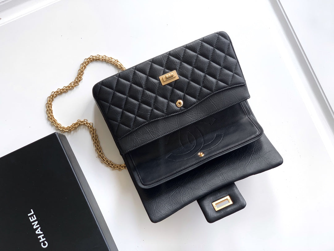 Chanel Limited Edition Moscow Emblem Flap Bag - Black with Vintage Russian Pins (25.5 cm)