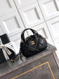 Chanel 25N Patent Leather Shell Bag - Classic Quilted Design with Dual Handles & Chain Strap (18 x 13 x 7 cm)