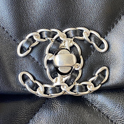 Chanel 19 Large Flap Bag (30cm) — Classic Black