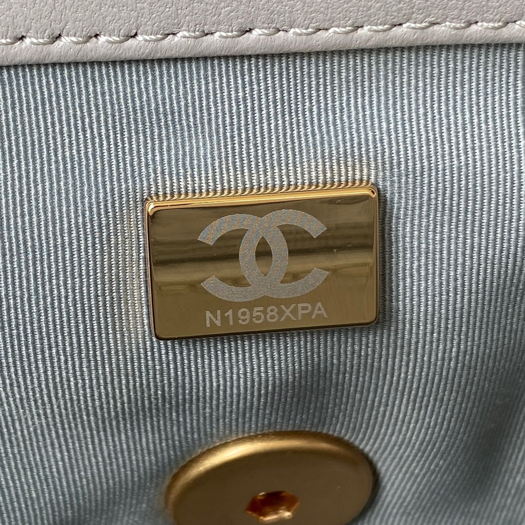 Chanel 19 Flap Bag 26 Light Grey Mixed Hardware