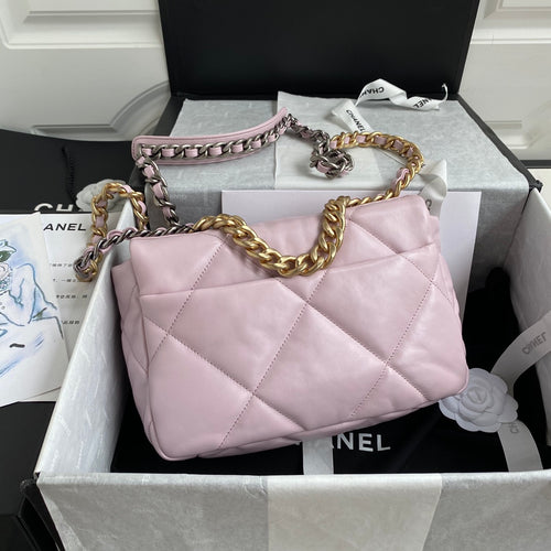 Chanel 19 Flap Bag 26 Pink Mixed Hardware