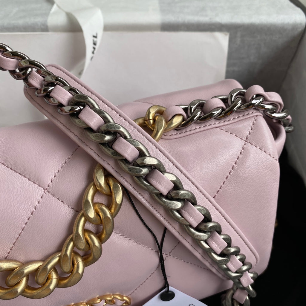 Chanel 19 Flap Bag 26 Pink Mixed Hardware