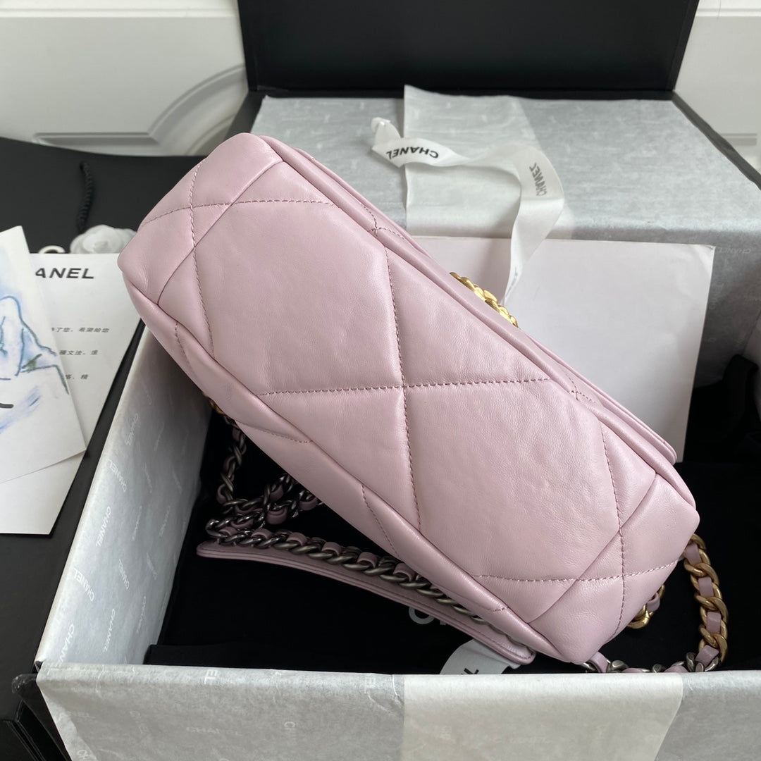 Chanel 19 Flap Bag 26 Pink Mixed Hardware