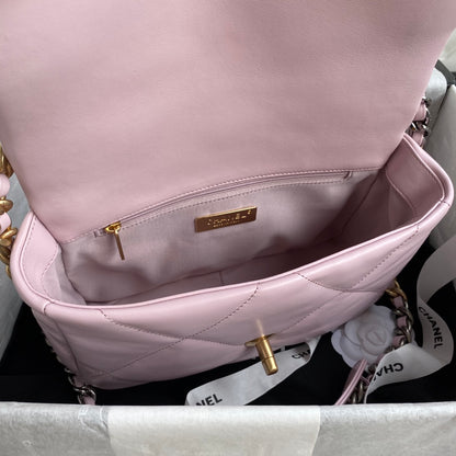 Chanel 19 Flap Bag 26 Pink Mixed Hardware
