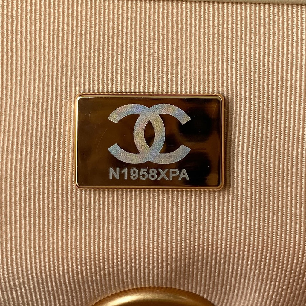 Chanel 19 Flap Bag 30 Beige Mixed Hardware