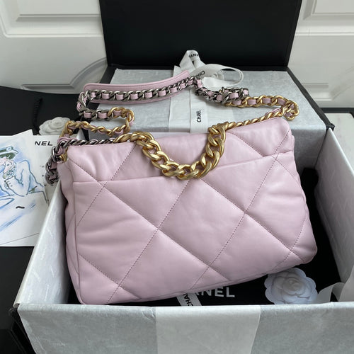 Chanel 19 Flap Bag 30 Pink Mixed Hardware