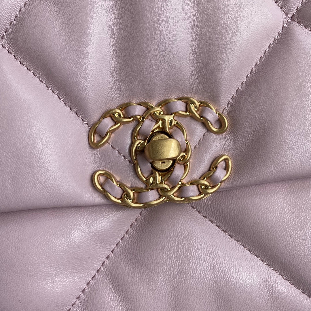 Chanel 19 Flap Bag 30 Pink Mixed Hardware