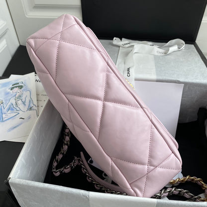 Chanel 19 Flap Bag 30 Pink Mixed Hardware