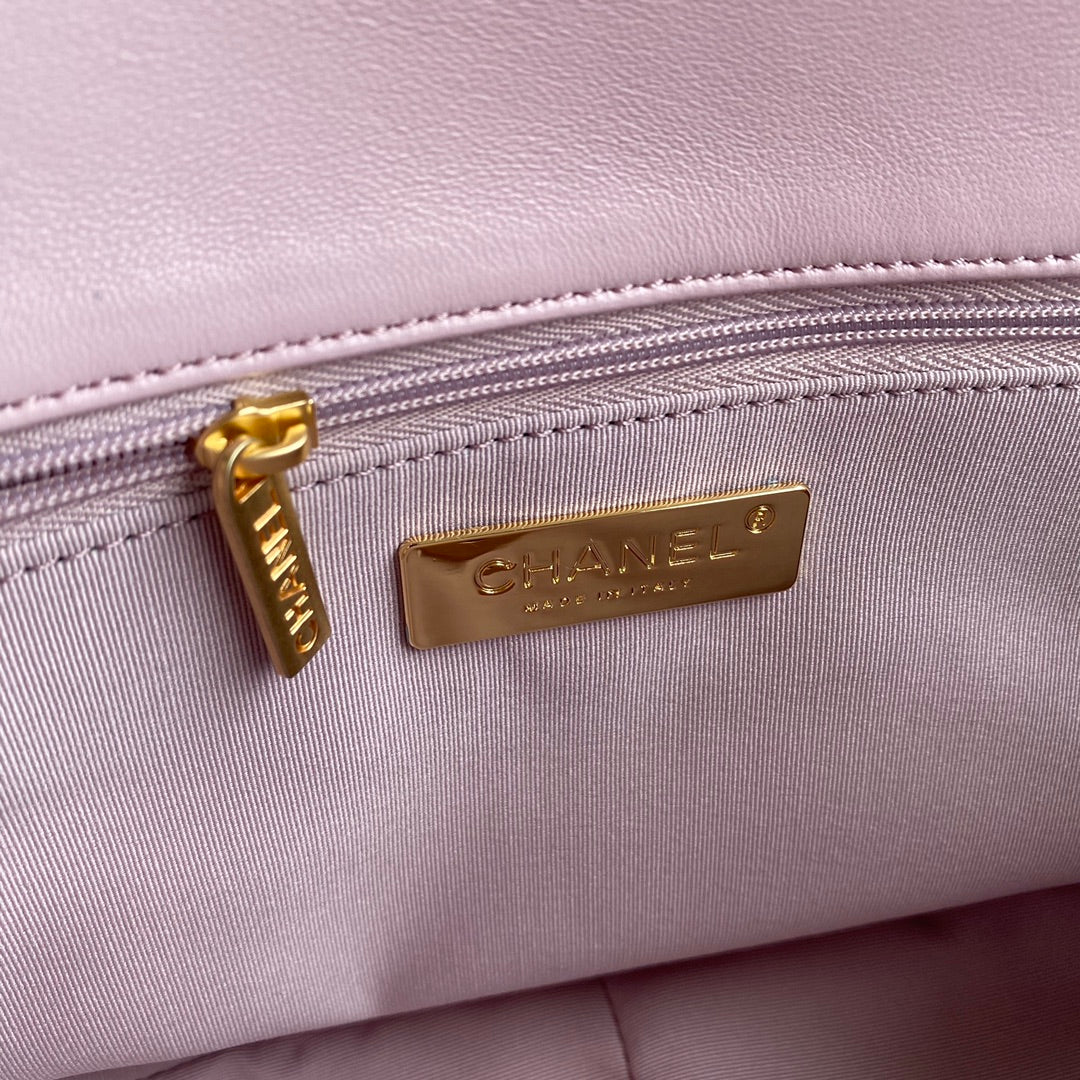 Chanel 19 Flap Bag 30 Pink Mixed Hardware