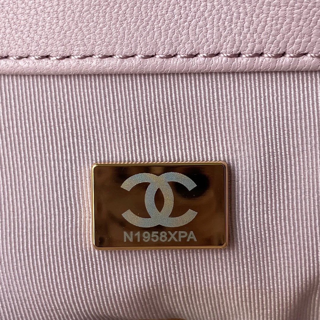 Chanel 19 Flap Bag 30 Pink Mixed Hardware