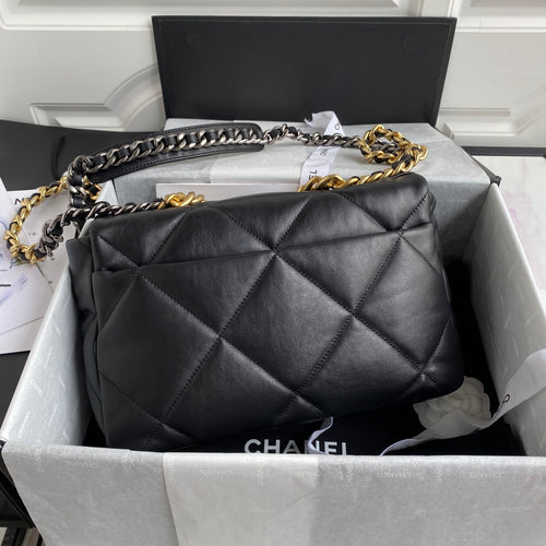 Chanel 19 Flap Bag 30 Black Mixed Hardware