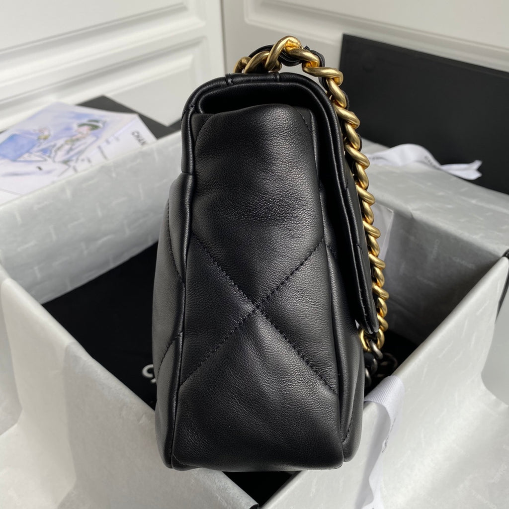 Chanel 19 Flap Bag 30 Black Mixed Hardware