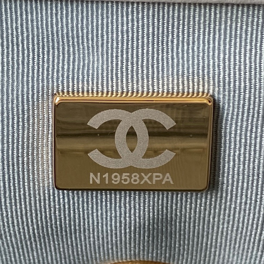 Chanel 19 Flap Bag 30 Light Grey Mixed Hardware