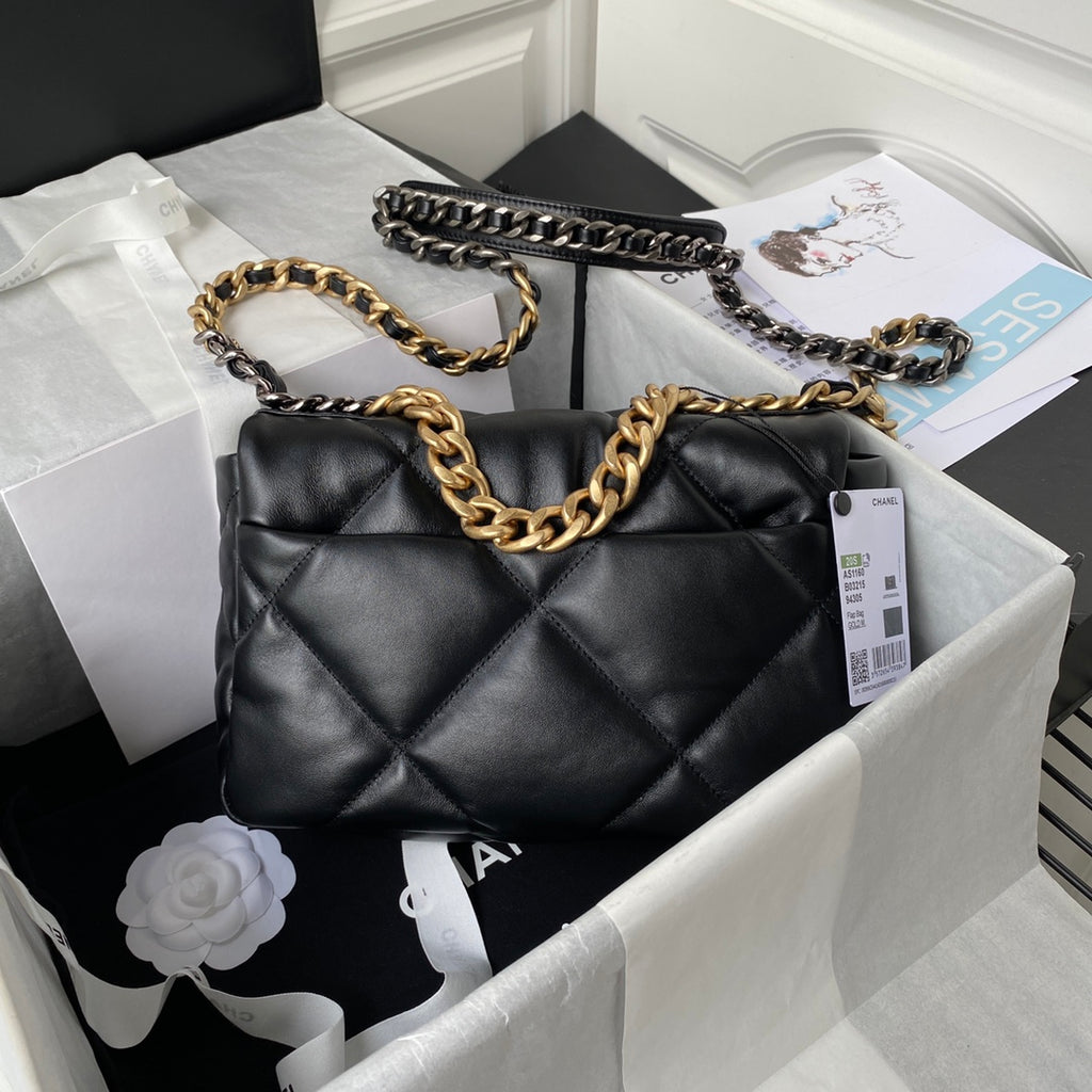 Chanel 19 Flap Bag 26 Black Mixed Hardware