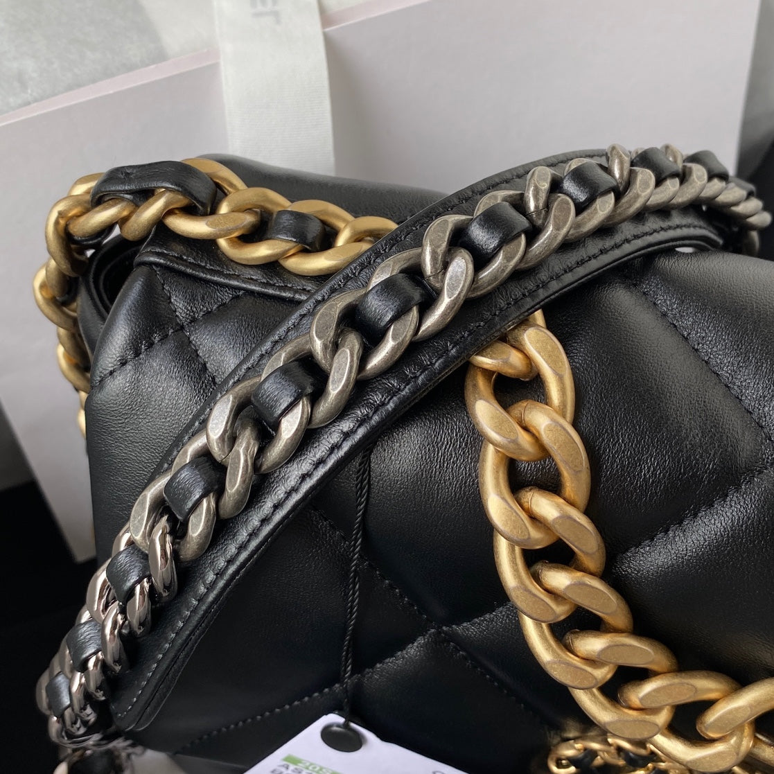 Chanel 19 Flap Bag 26 Black Mixed Hardware