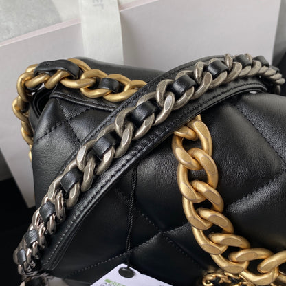 Chanel 19 Flap Bag 26 Black Mixed Hardware