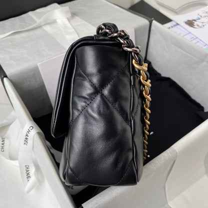 Chanel 19 Flap Bag 26 Black Mixed Hardware