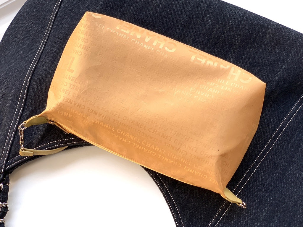 Chanel Denim Tote Bag Medium Midnight Blue