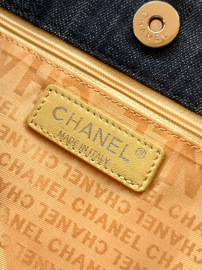 Chanel Denim Tote Bag Medium Midnight Blue