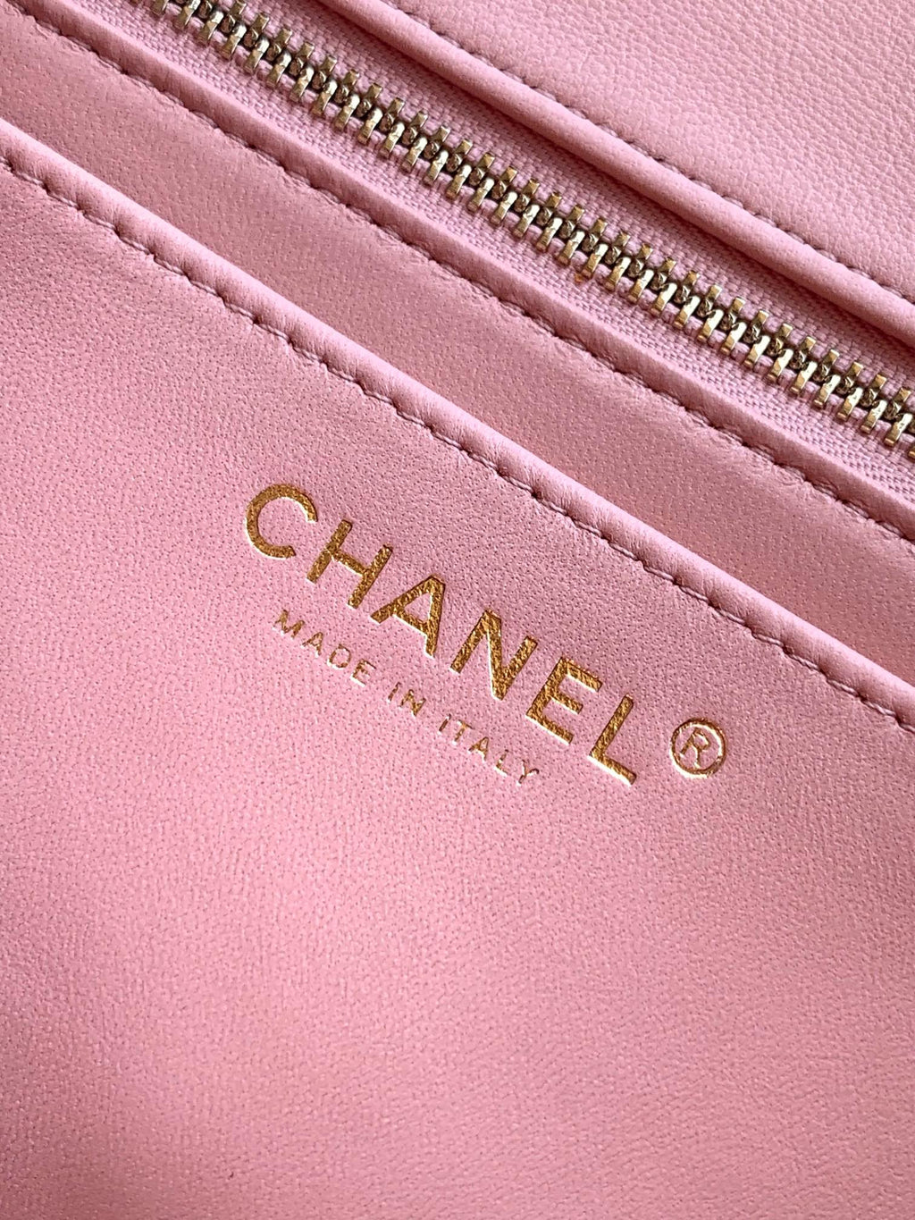 Chanel Classic Flap Large Sakura Pink Gold Hardware CC Charm
