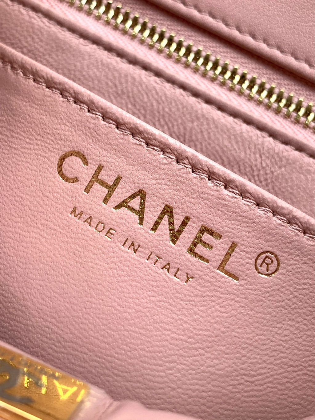 Chanel Classic Flap Small Sakura Pink Gold Hardware CC Charm