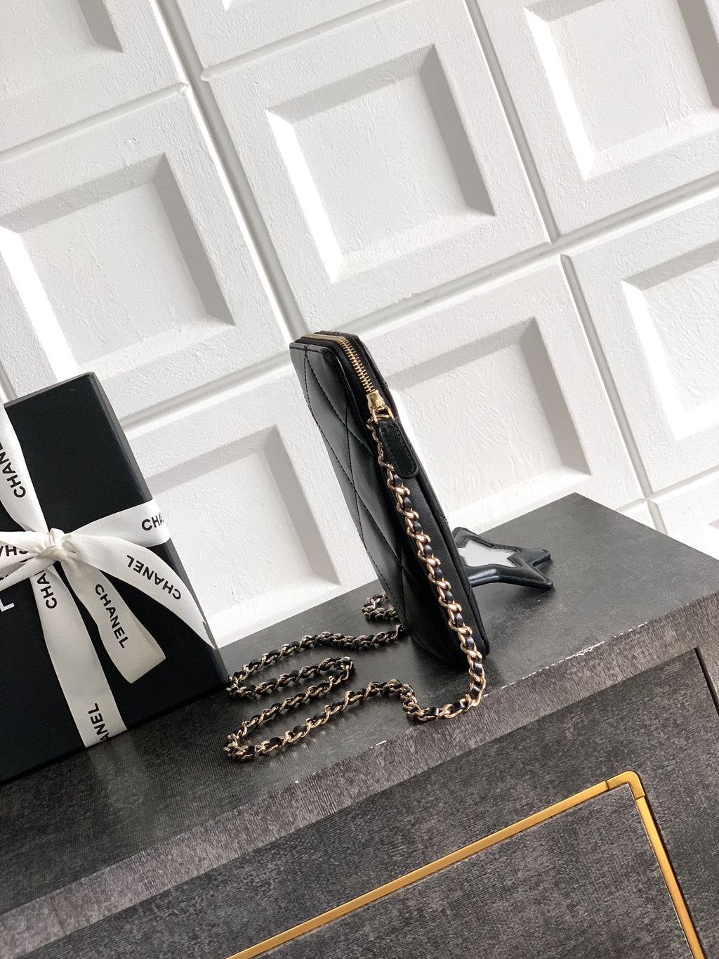 Chanel Coco Neige Phone Bag Black Star Charm 25N