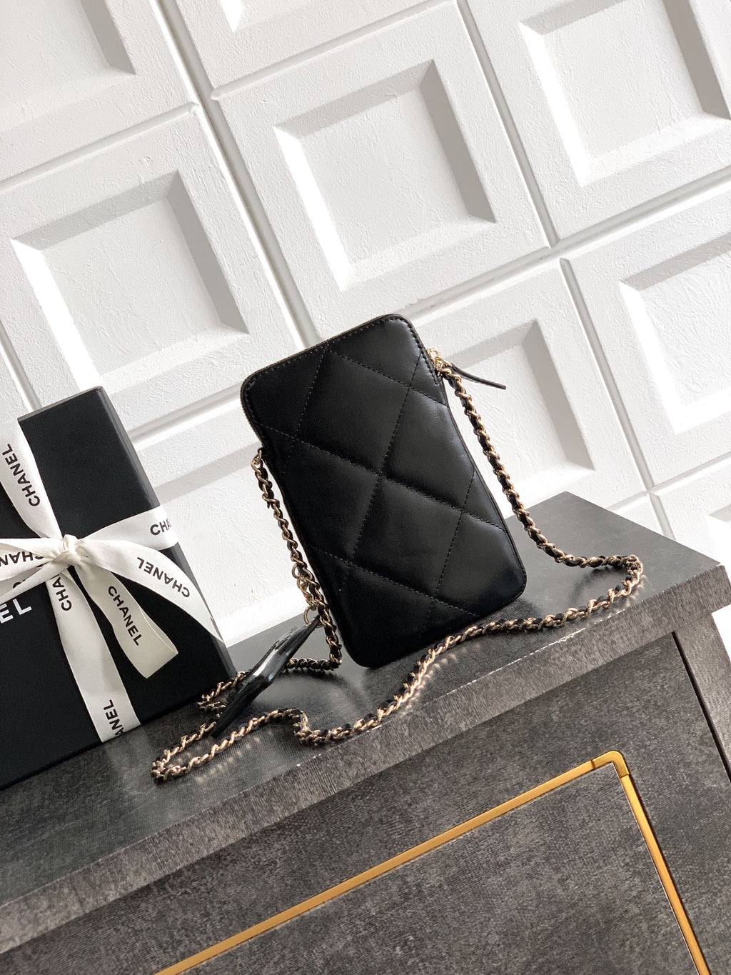 Chanel Coco Neige Phone Bag Black Star Charm 25N