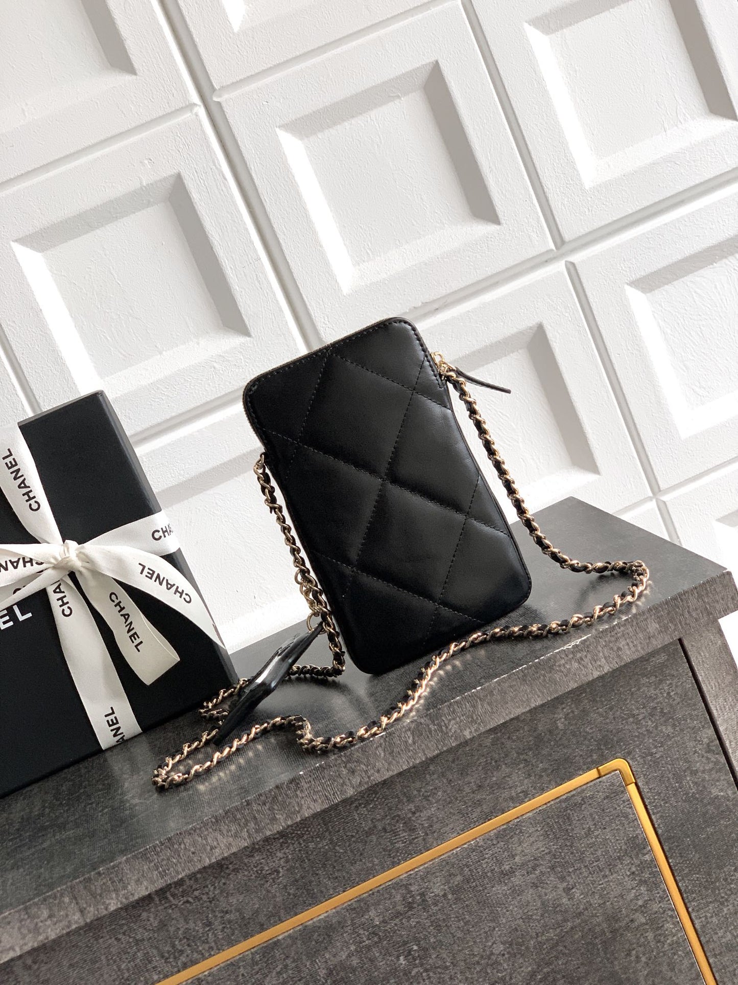 Chanel Coco Neige Phone Bag Black Star Charm 25N