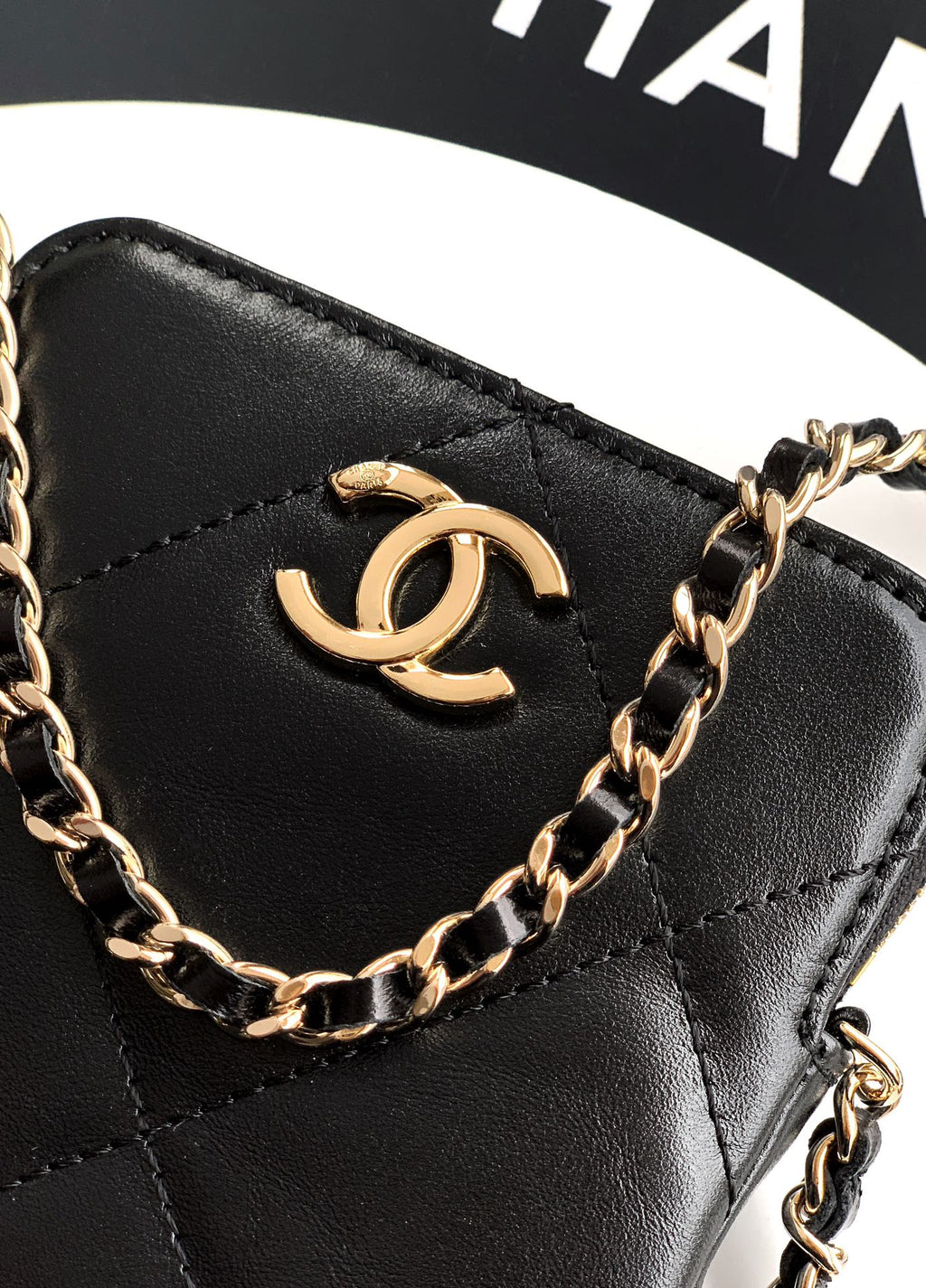 Chanel Coco Neige Phone Bag Black Star Charm 25N