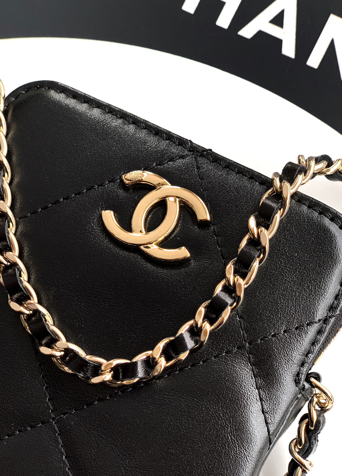 Chanel Coco Neige Phone Bag Black Star Charm 25N